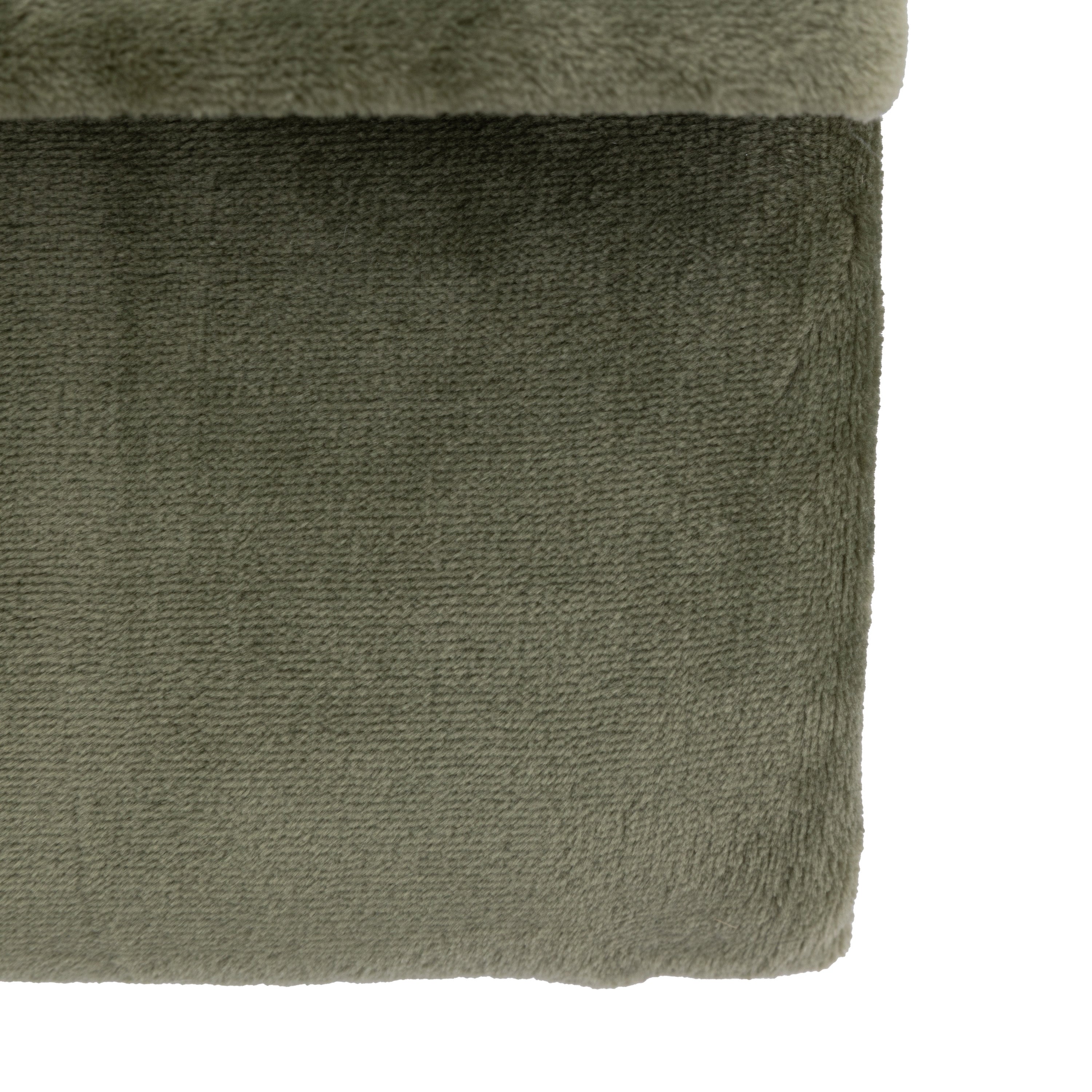 Simply Soft Olive Green Throw